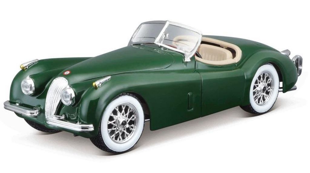 Model Jaguar XK 120 Roadster bordowy Skala 1:24 BBurago Zdjęcie produktu 