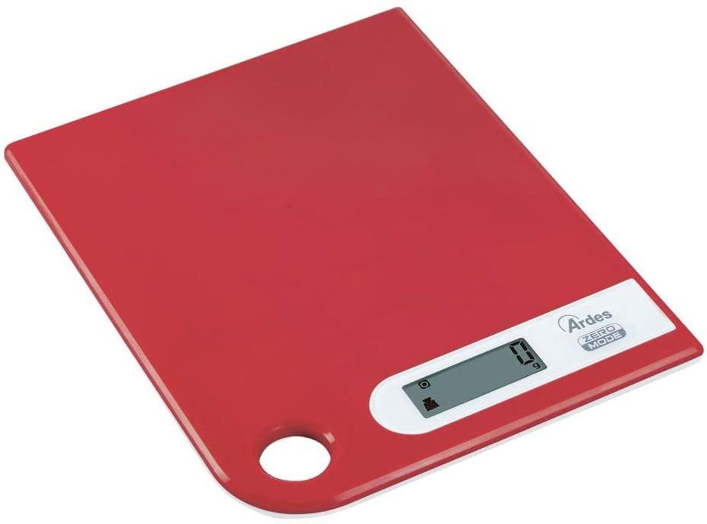 Ardes AR1PA1 Elektronische Küchenwaage 5kg Rot LCD Touch Flache Oberfläche