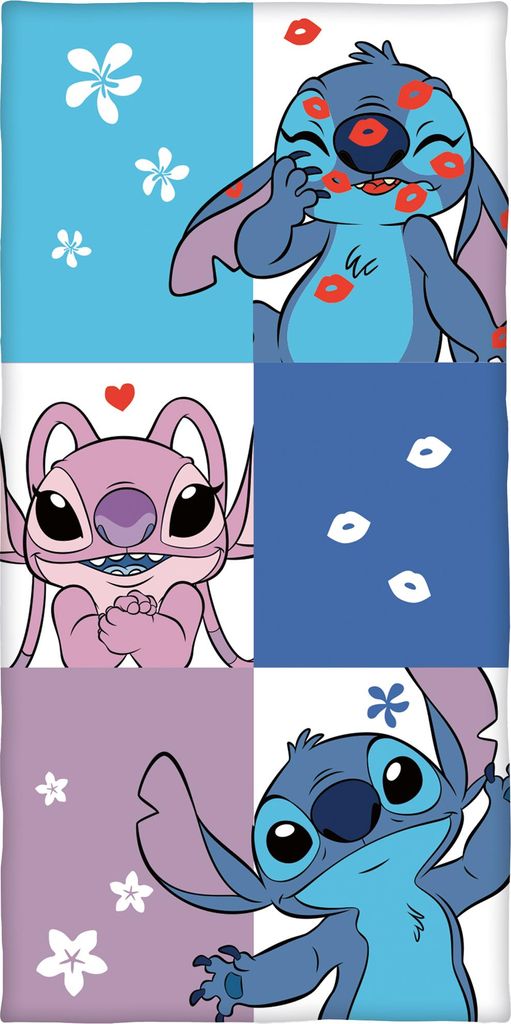 Lilo & Stitch Badetuch Angel and Stitch 70x140 cm Strandtuch Handtuch