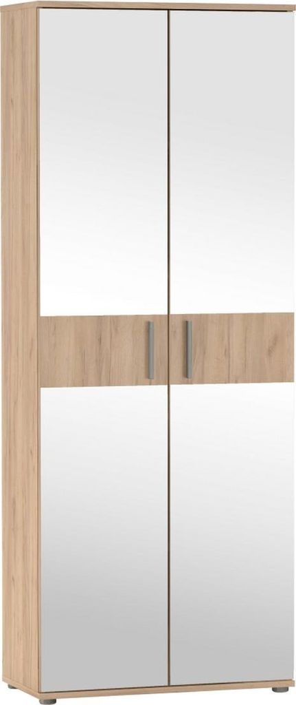 Kondela Zweitüriger Regalschrank mit Spiegel Servo Typ 7 – Artisan-Eiche