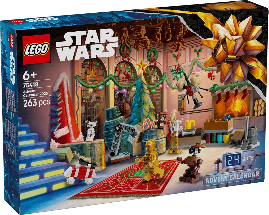 Calendrier de l'Avent LEGO STAR WARS 75418 2025 Image du produit 