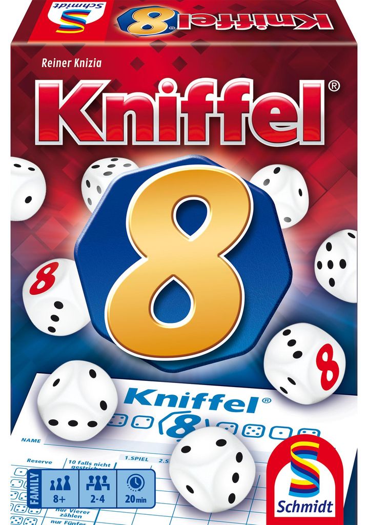 Schmidt Spiele Kniffel 8, Würfelspiel Produktbild 