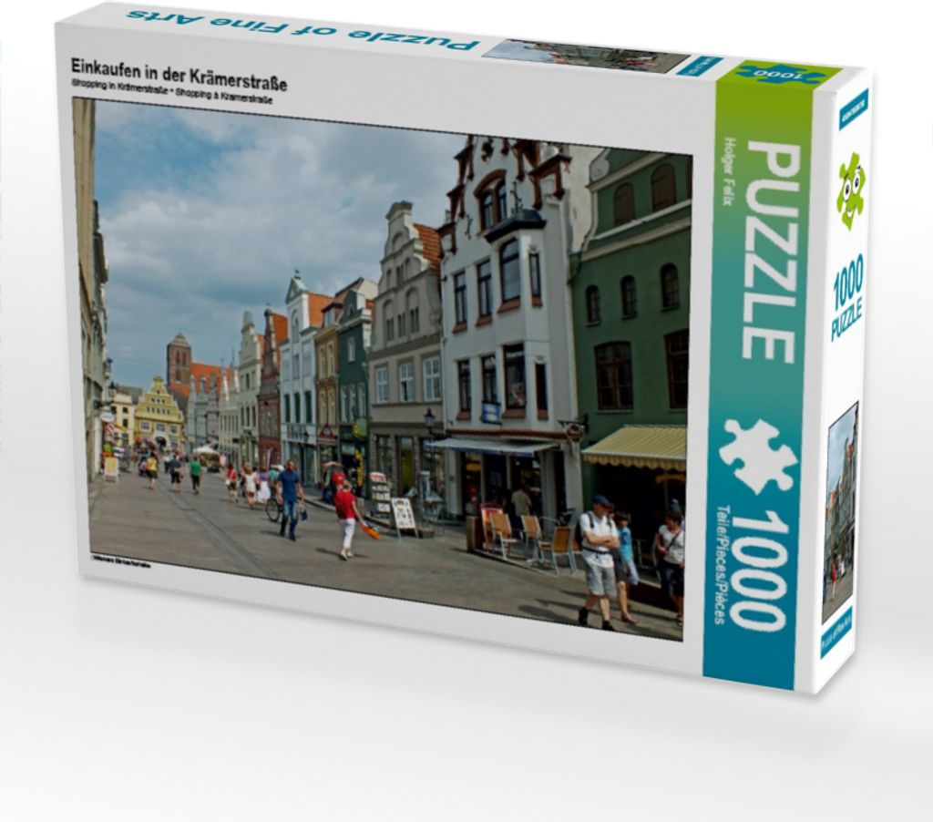 Calvendo Einkaufen in der Krämerstraße 1000 Teile Puzzle quer 640x480mm, Felix Holger; 7444112