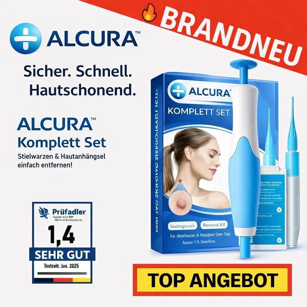 ALCURA Komplett Set - Stielwarzen & Hautanhängsel sicher & schnell entfernen!