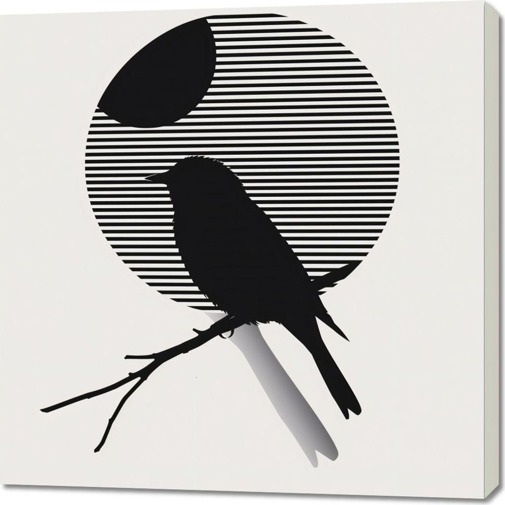 Bild 90x90cm Kontrast der Schlankheit