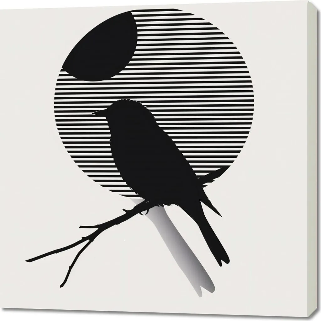 Decorare con Stile: Quadro 90x90 cm Contrasto di Snellezza Moderno