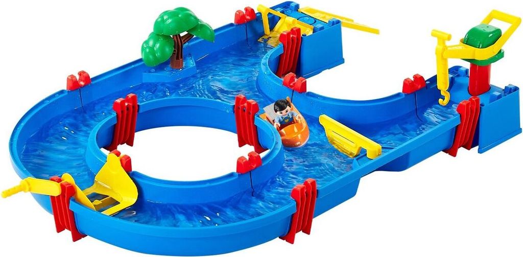 Wassertisch für Kleinkinder Aktivitätsspiel Wasserbahn für Kinder ab 3 Jahren Jungen Mädchen