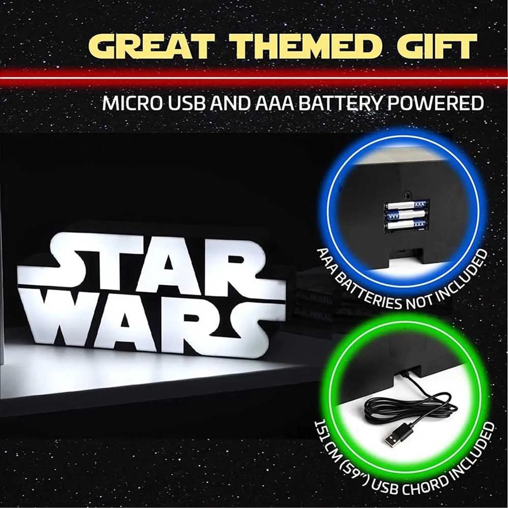 Paladone Star Wars Logo Light - Luce notturna a innesto Immagine del prodotto 