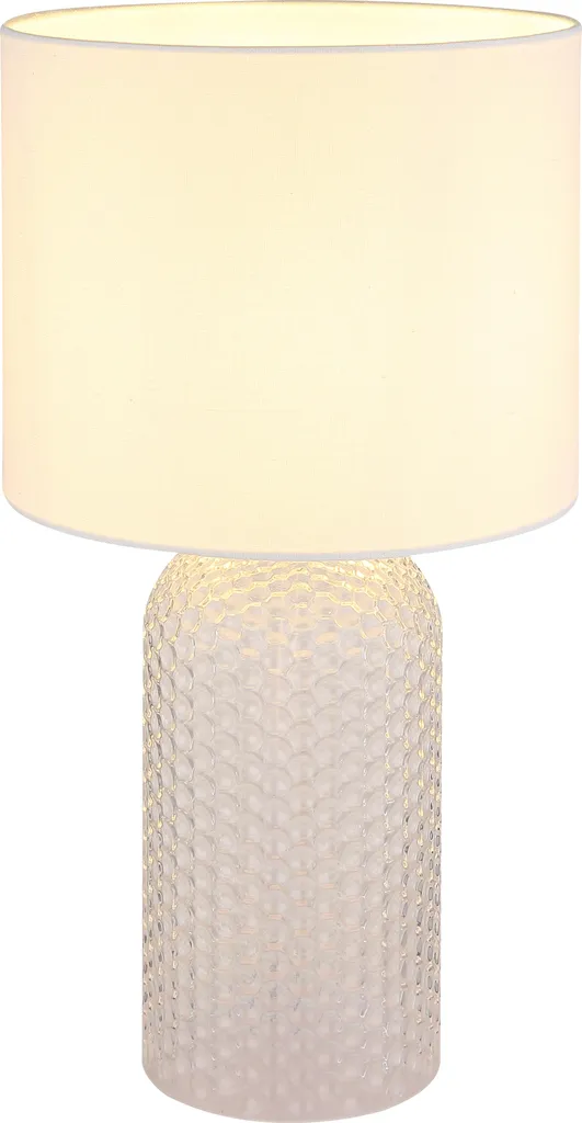 Lampe de table verre blanc 50 cm éclairage d'appoint pour le salon
