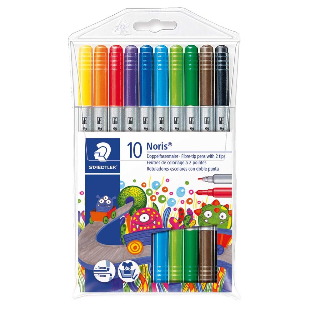 STAEDTLER penne a punta in fibra D.tip NC astuccio 10 pezzi Immagine del prodotto 