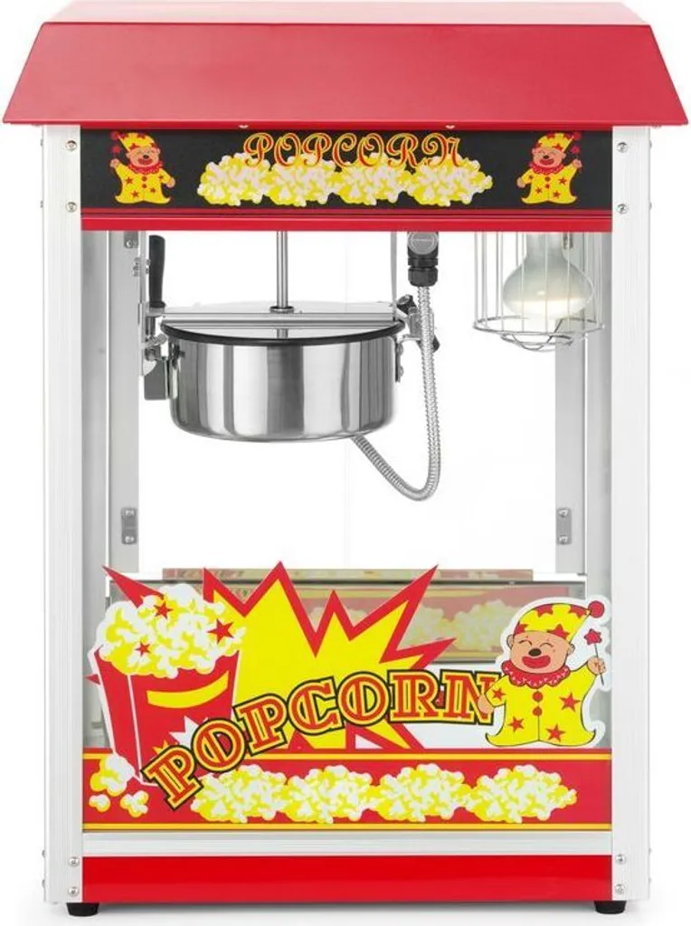 Machine à popcorn grande capacité pour événements et kermesses rouge