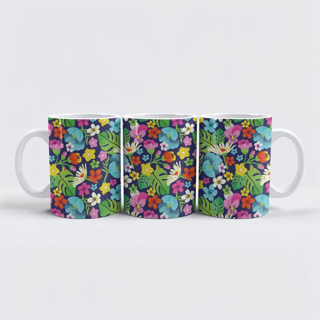 raxxa Premium-Tasse "El paraíso de flores tropicales donde se cumplen tus sueños"