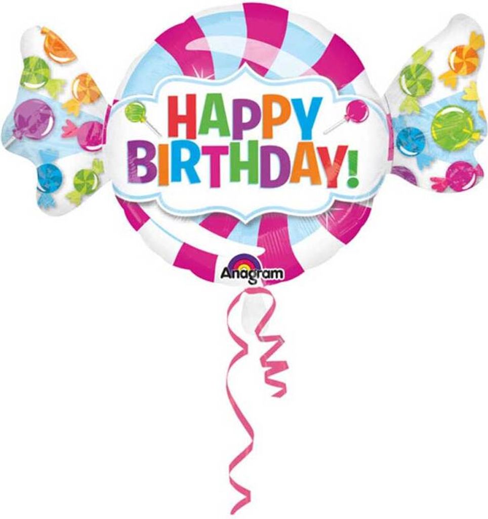 Amscan Folienballon - Happy Birthday Sweet Shop Super Shape