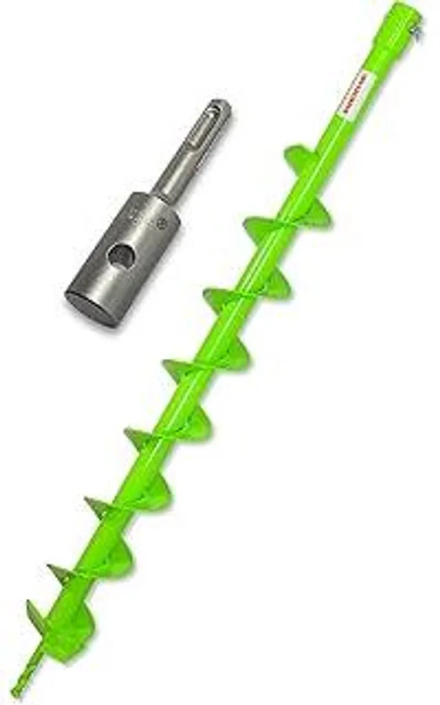 Punta Trivella WERHE Ø 80mm + Adattatore SDS Plus per Recinzioni e Orto