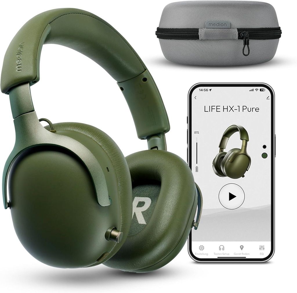 Over Ear Kopfhörer Bluetooth 5.4, Wireless, Passive Noise Produktbild 