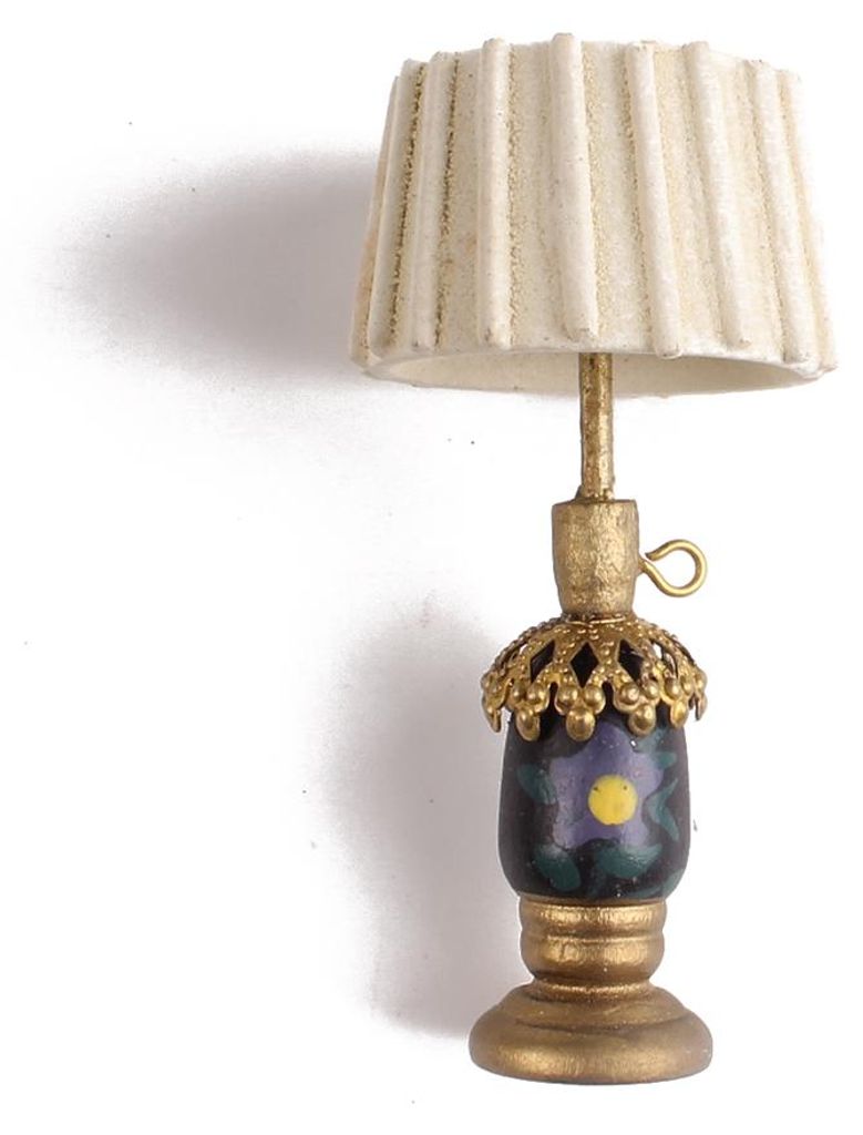 Puppenstube Lampe | Puppenhaus Dekoration aus Holz (1 Produktbild 