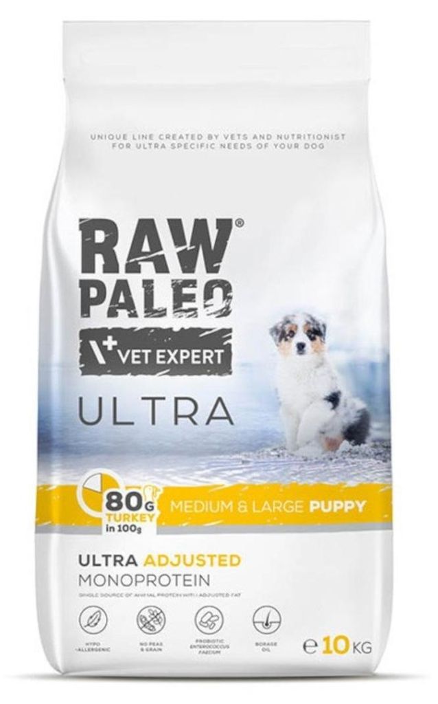 Raw Paleo Ultra Turkey Medium & Large Puppy 10kg Zdjęcie produktu 