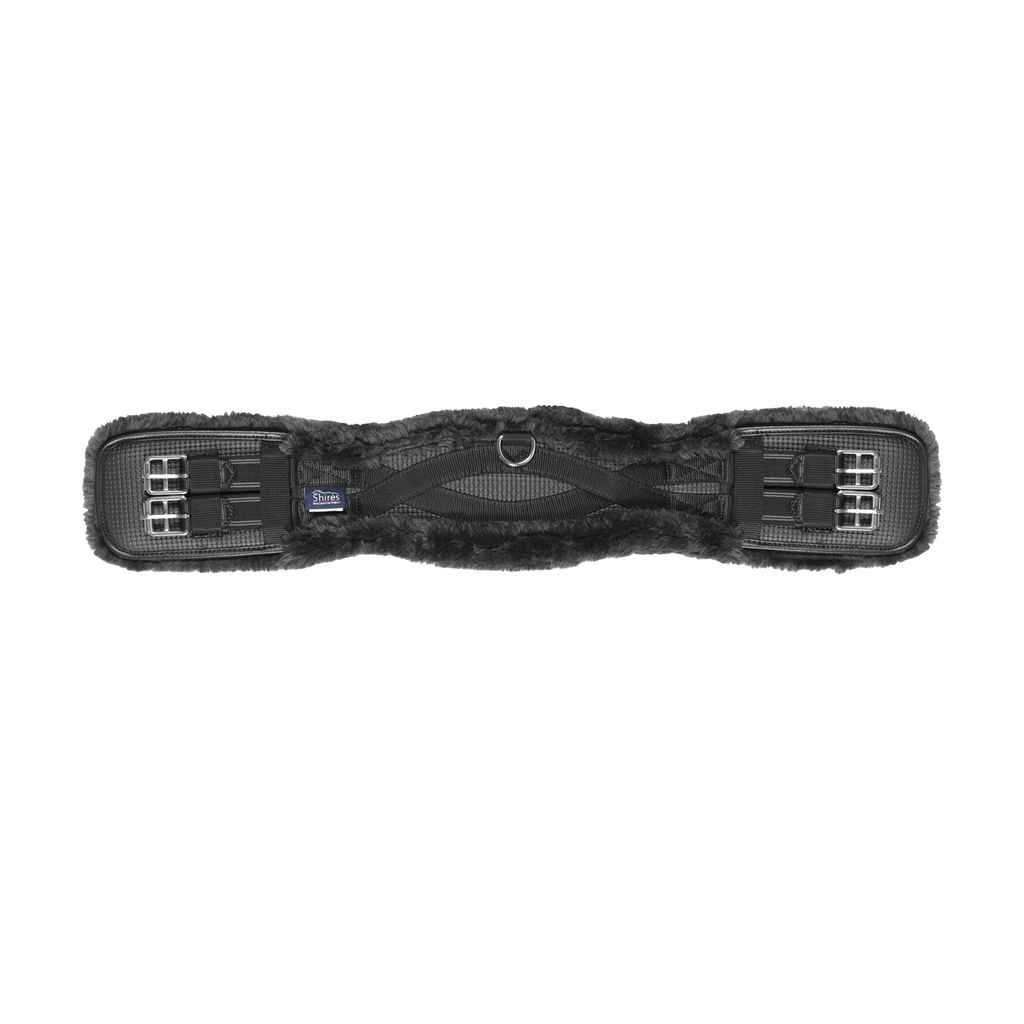 Shires - Dressur-Bauchgurt, SupaFleece ER851 (55,88 cm) (Schwarz)