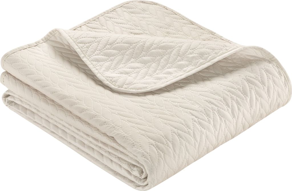 IBENA Tagesdecke NANCY BL 280x250 cm beige