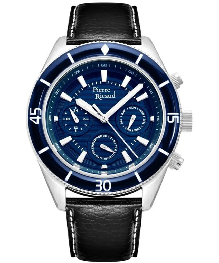 Orologio Uomo Pierre Ricaud P97248.T215QF - Nero Sportivo ed Elegante