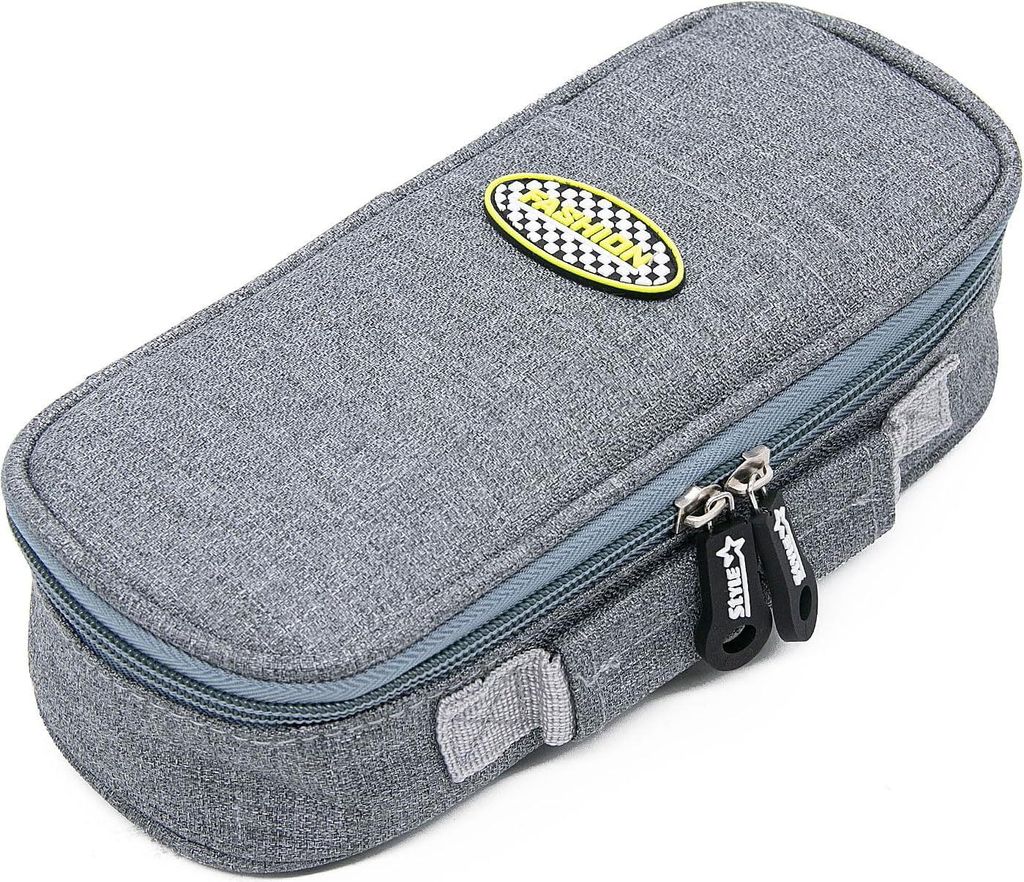 Großes Kapazitätsstiftetui tragbarer Organizer für Schrein - grau - 22x9.8x6cm Etui für Jungen