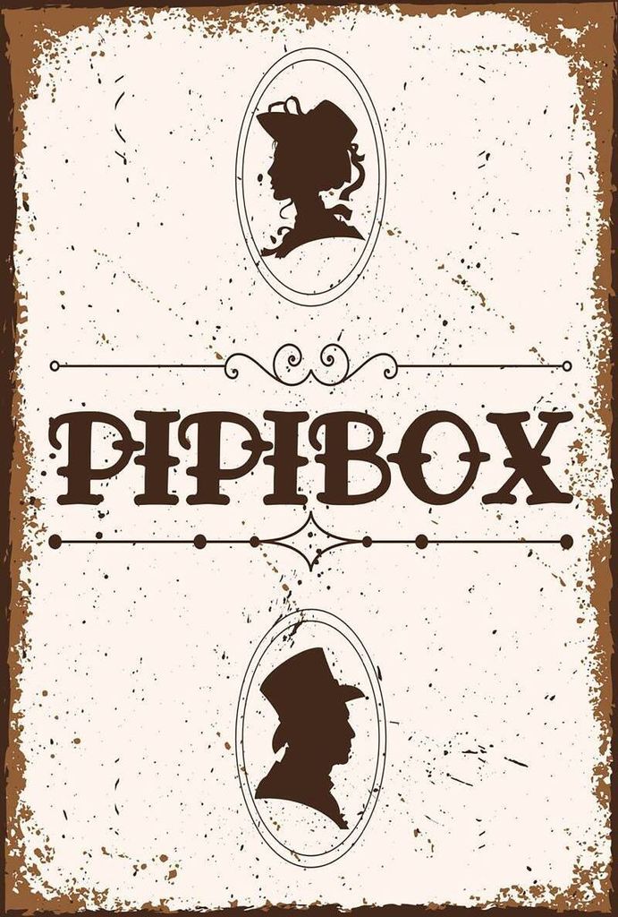 vianmo Holzschild 18x12 cm Pipibox