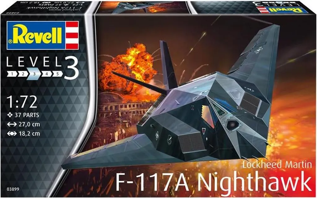 Maquette Revell Lockheed Martin F-117A Nighthawk Stealth Fighter 1:72