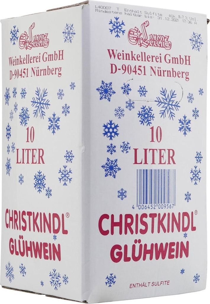 St Lorenz Nürnberger Christkindl Glühwein 10000ml Produktbild