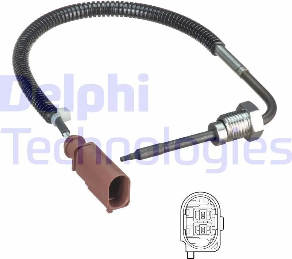 Sonde de température échappement Audi 4G0906088E Delphi pour Q5 et A6