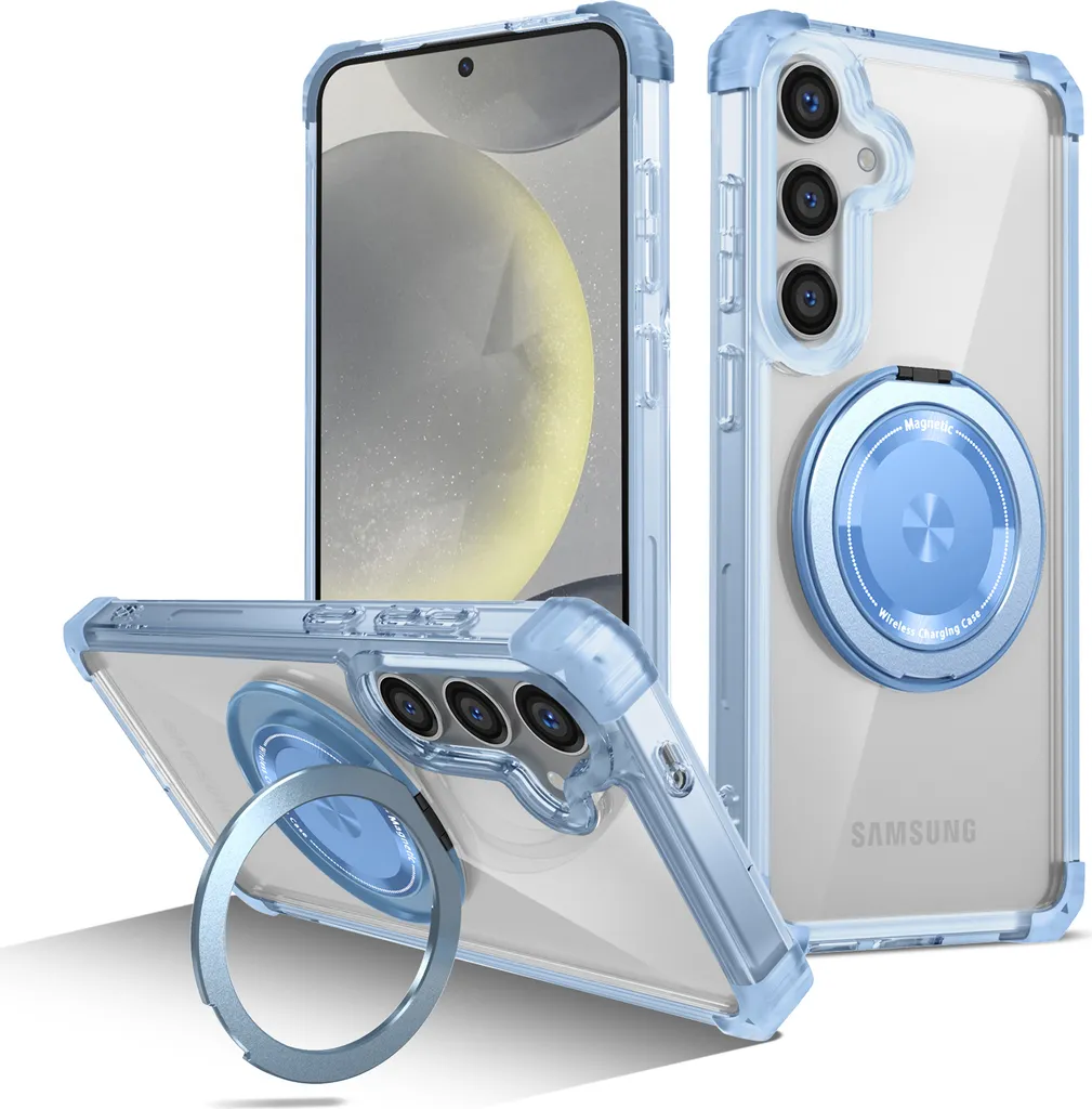 Cover Samsung S25+ MagSafe Magnetica Blu - Protezione Militare Top