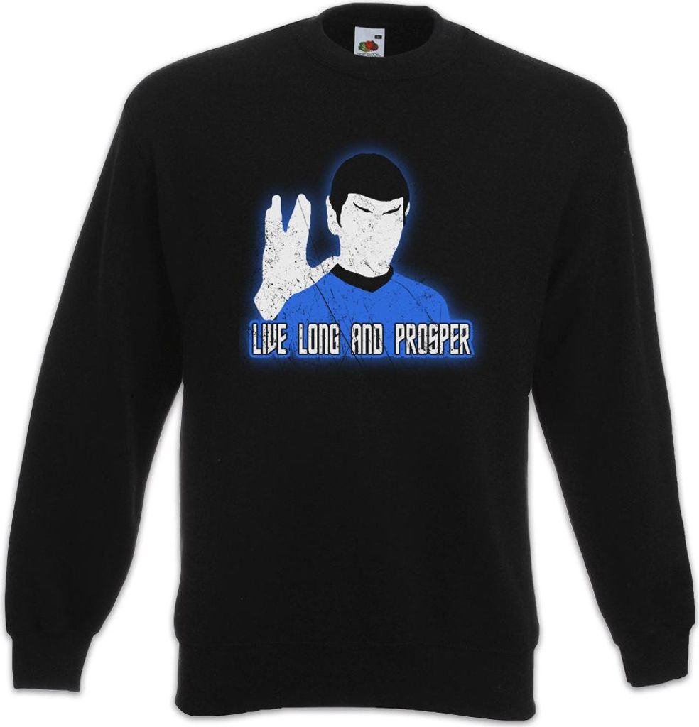 Urban Backwoods Long And Prosper Hand, Sweatshirt, Farbe: Schwarz, Größe: XL
