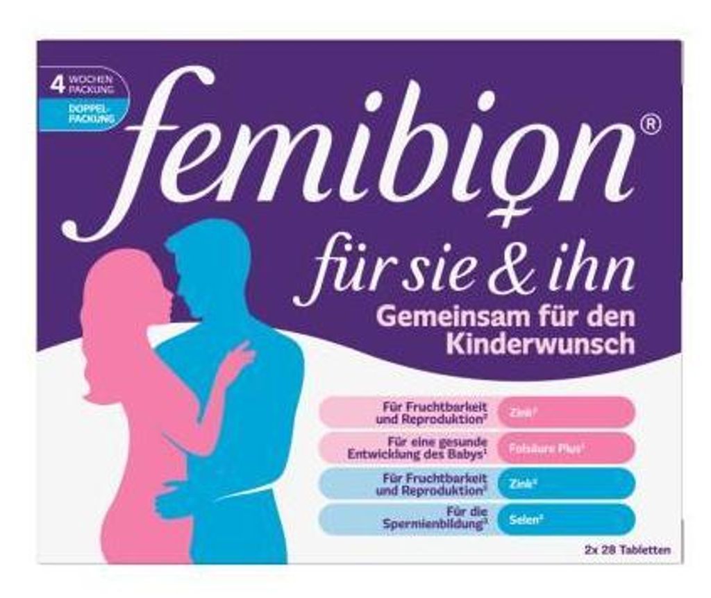 Femibion für Sie & Ihn Tabletten 2X28 St Produktbild 