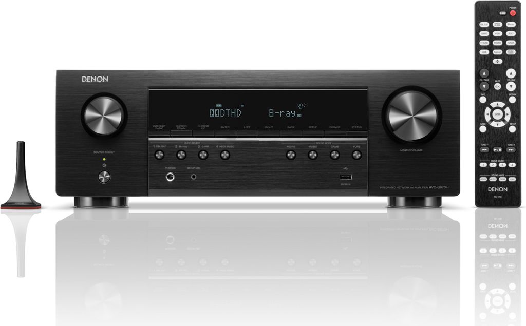 DENON AVCS670HBKE2 Schwarzer Receiver Produktbild 