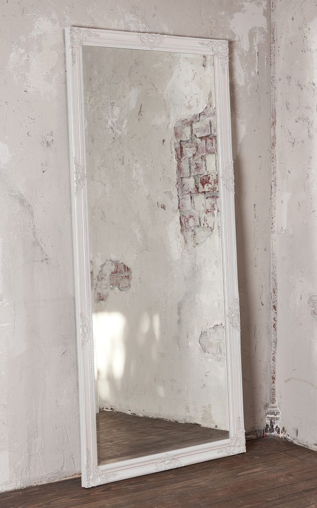 LC Home Wandspiegel XL Barock  Spiegel Weiß ca. 180x80 cm Produktbild 1