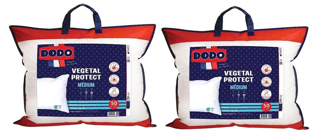 2er-Set Kopfkissen DODO Anti Milben behandelt - Natürlich Produktbild 