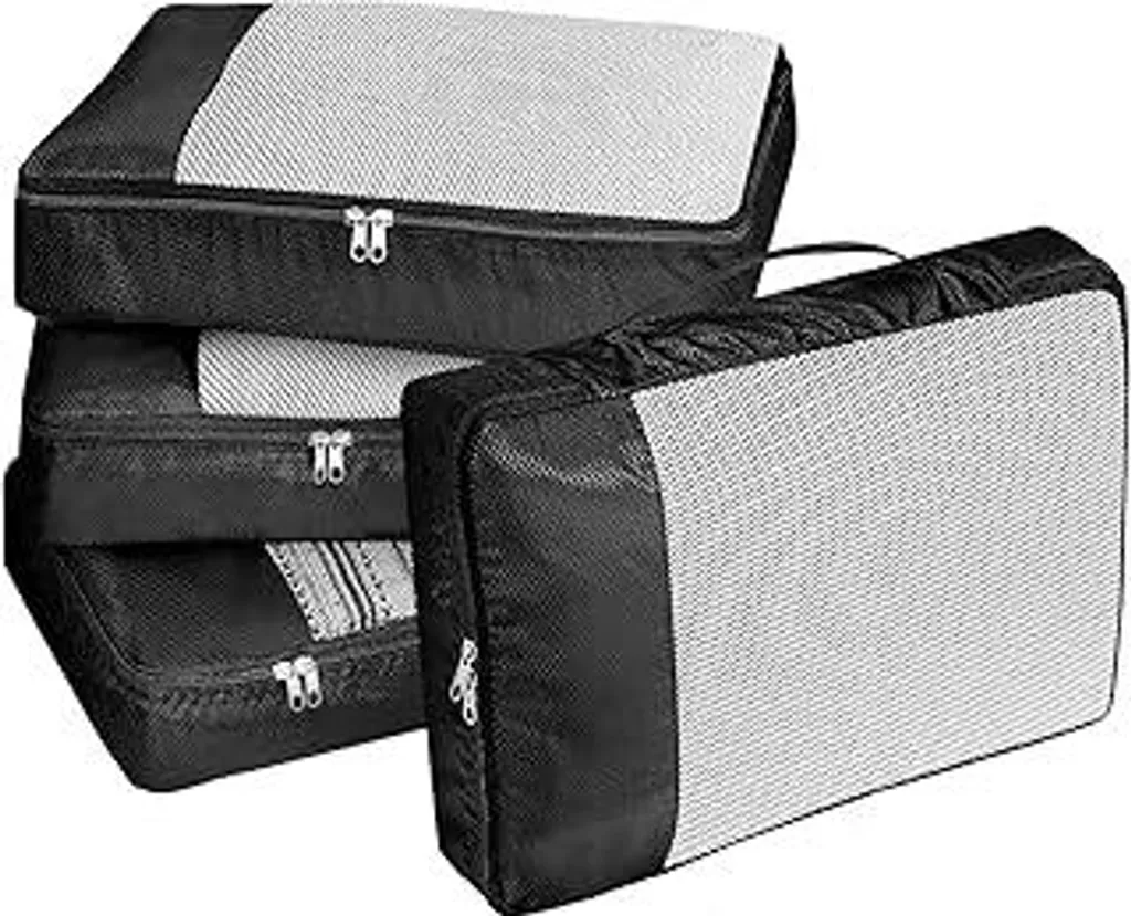 Set Organizer Valigie 4 Pezzi Nero - Travel Essentials per Viaggi
