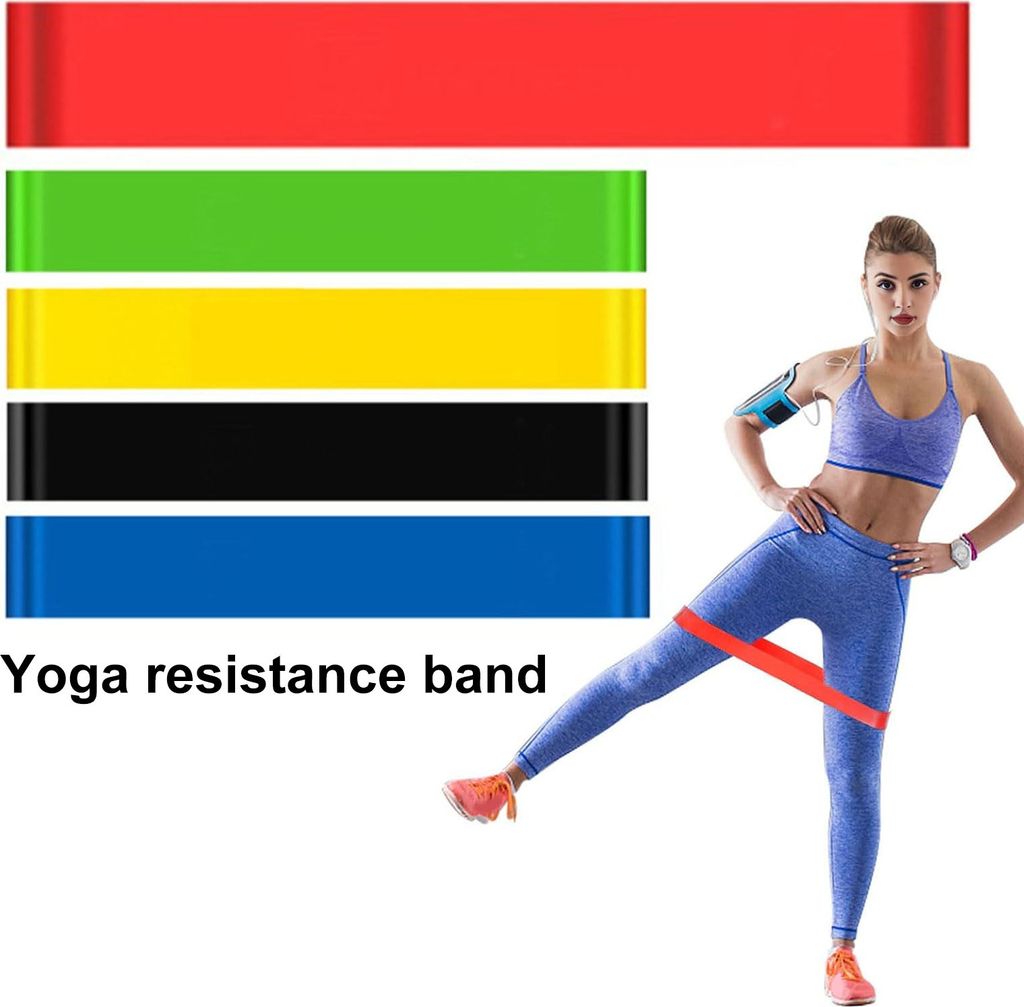 Widerstandsband für Beine, Gesäß, Hüfte, Aufbau, Heben, Dehnen, Krafttraining, Yoga, Fitnessstudio, Workout, Übung, elastisches Beuteband, Fit...