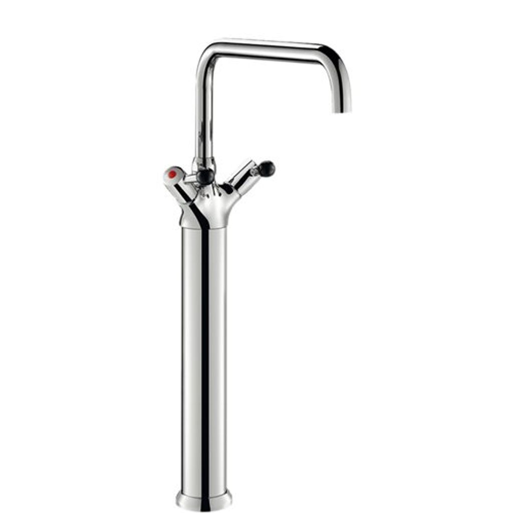 Delabie Stand MBatt. 1-Lochbrg. 100l/min,Schwenkausl.D22 L300 H650mm