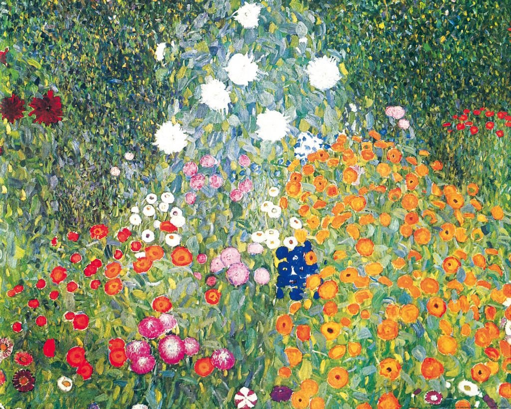 Gustav Klimt Kunstdruck Bild - Blumengarten, 1906-08 (40 x 50 cm)