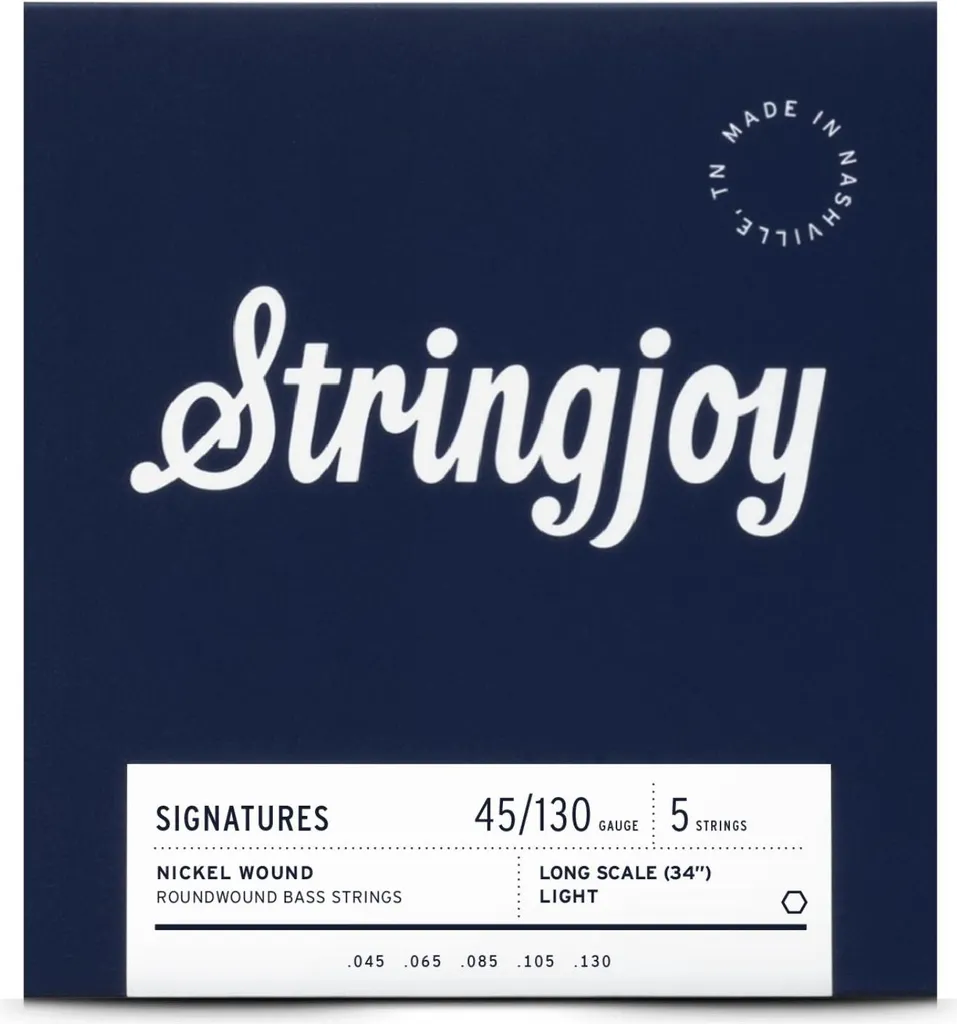 Stringjoy BA45130LS Cordes Guitare Basse Nickel 45-130 5 Cordes