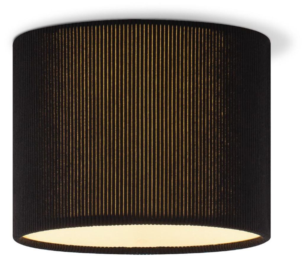Home Sweet Home Zylindrische Cord Plafondlampe - Schwarz - ø22 x 17cm