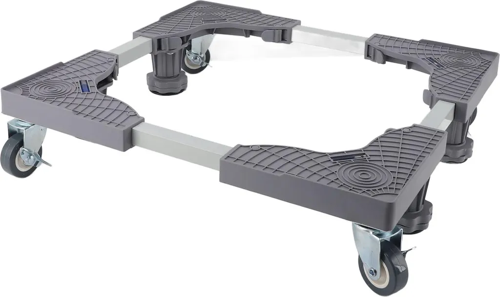 Support Lave-linge à Rouleau Mobile avec Pieds Réglables et Freinage - 7