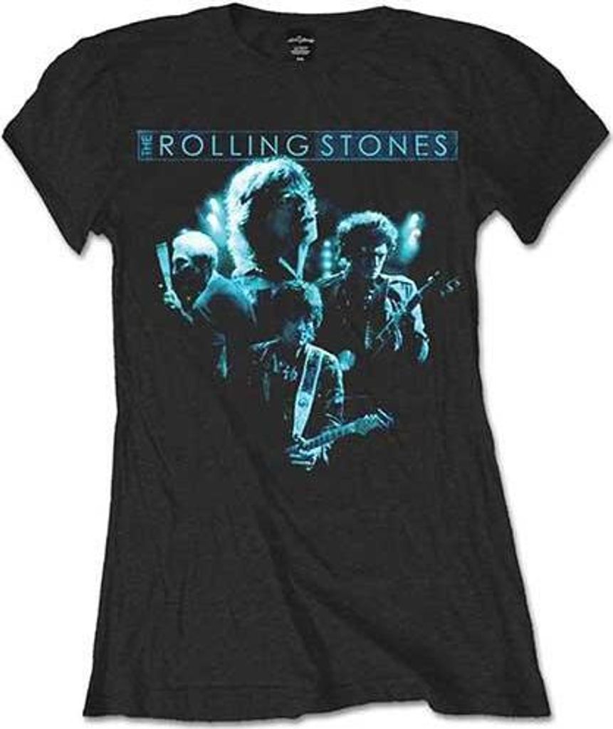 The Rolling Stones - T-Shirt für Damen RO147 (S) (Schwarz)
