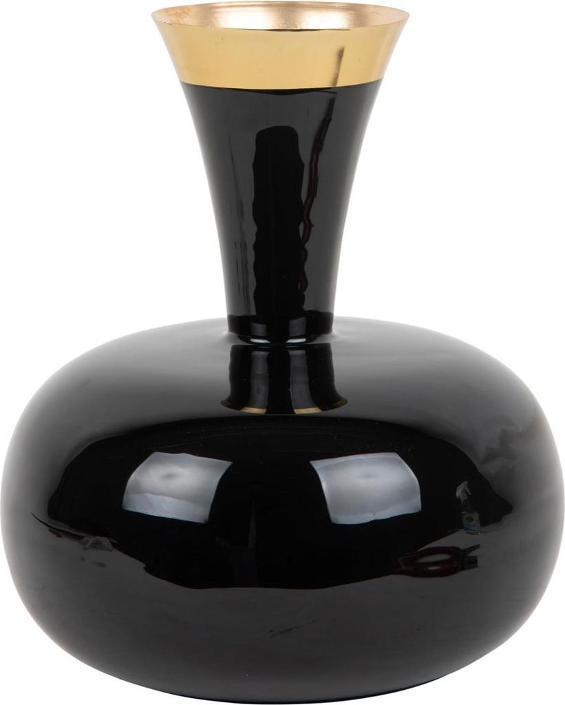 Present Time - Vase Yara Groot - Schwarz - 25x25x29cm