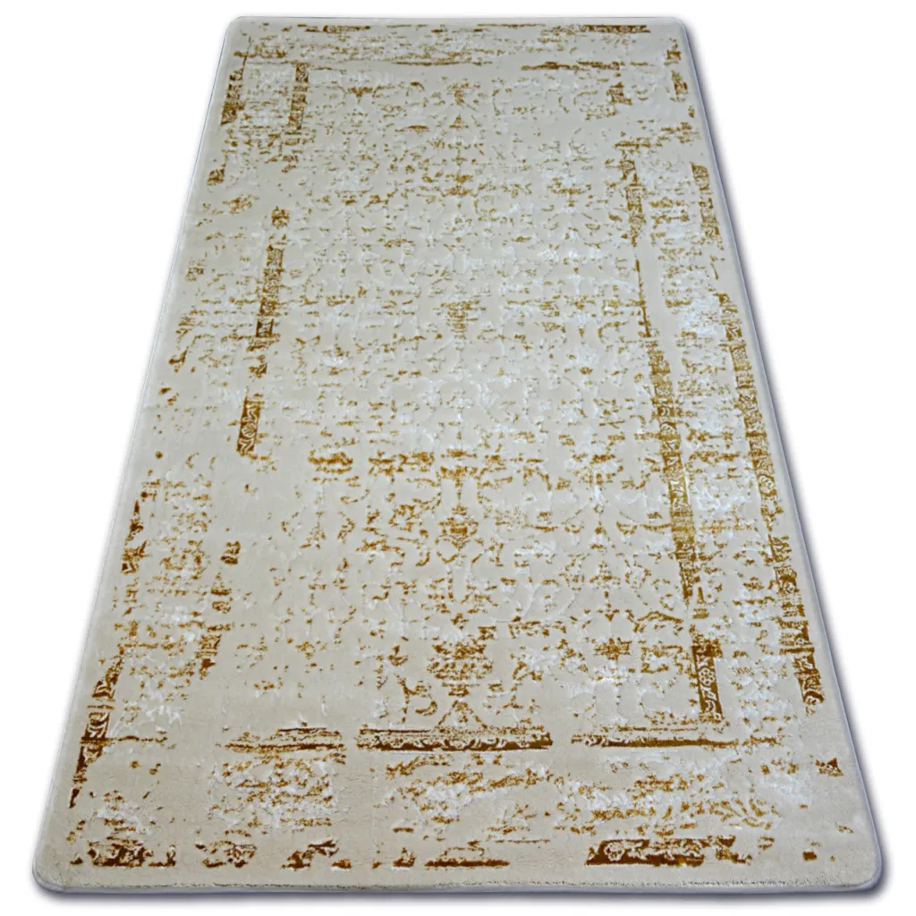 Tapis de Couloir ou Descente de Lit MANYAS 0920 Ivoire Jaune 80x150