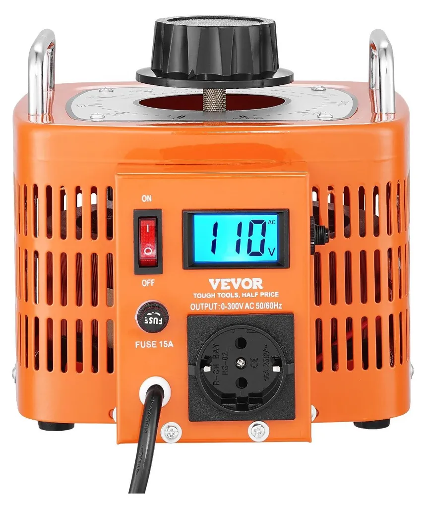 Régulateur de tension variable 10A 3000VA avec affichage LCD précis - 10