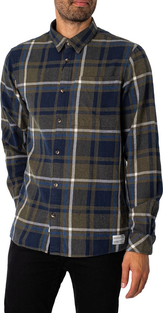 Solid Kariertes Hemd Graig, Mehrfarbig M