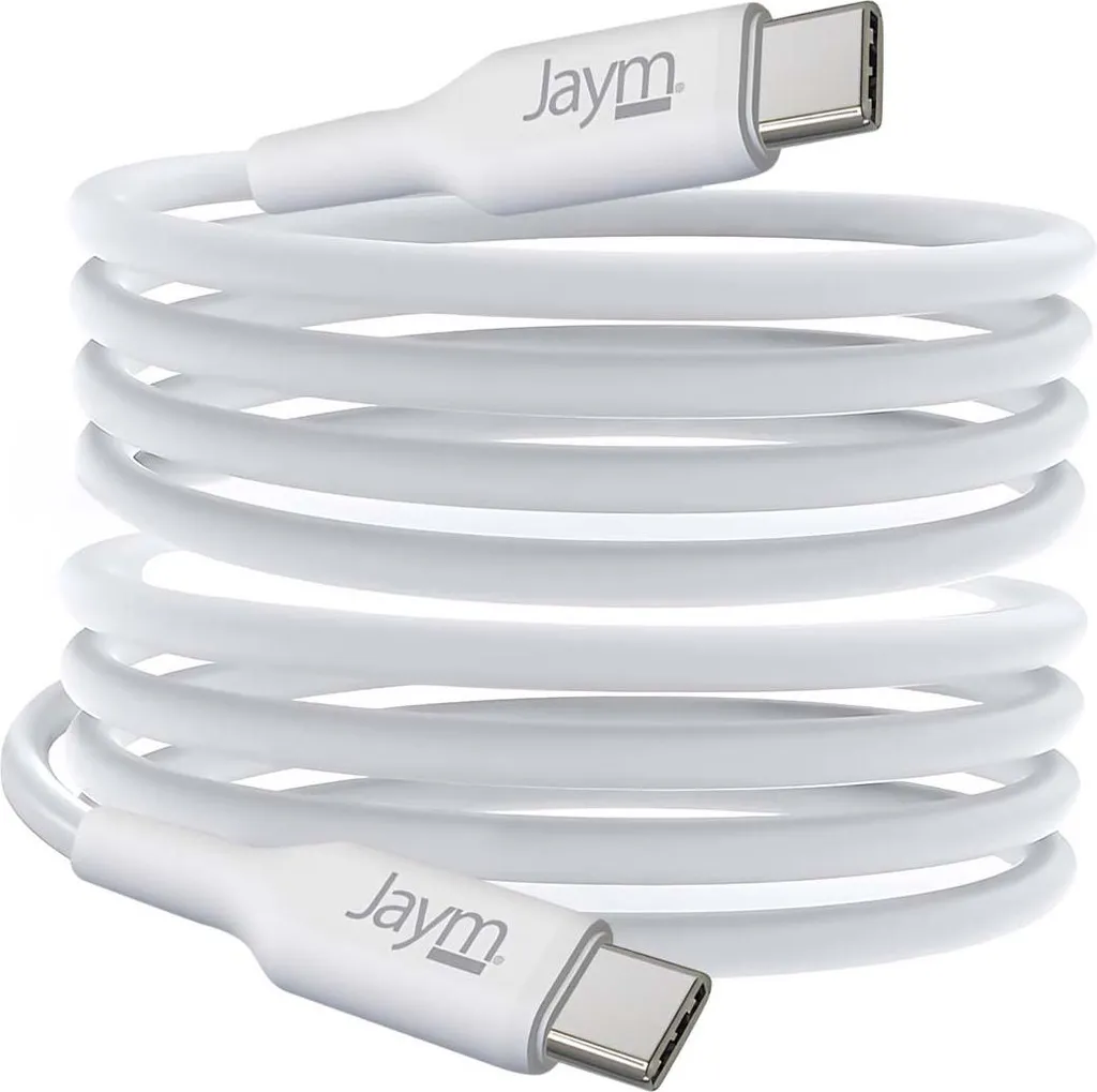 Cavo Jaym USB-C PD 100W 2m Bianco | Eleganza e Potenza 5A