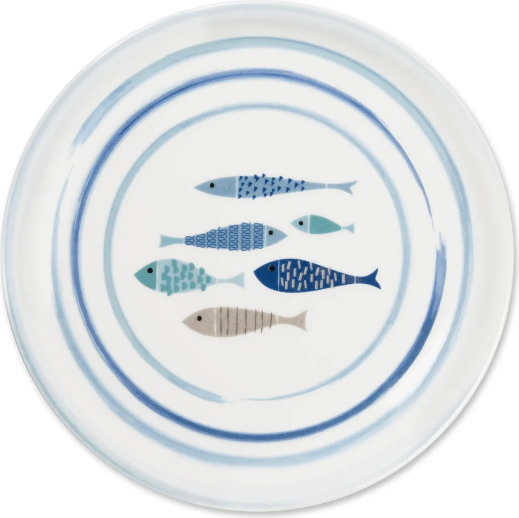 Excelsa - Set de 6 assiettes apéritif en porcelaine Excelsa - Foliage, Multicolore