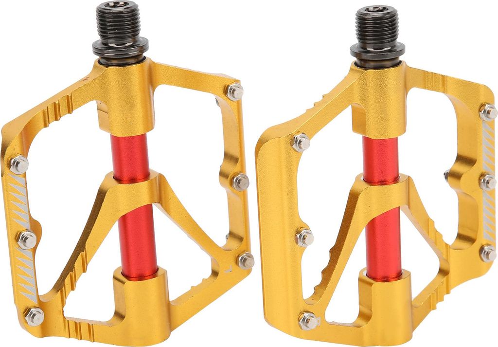 WAKE Bike 3 Lager Aluminiumlegierung Pedal Langlebiges Mountainbike-ZubehörGolden